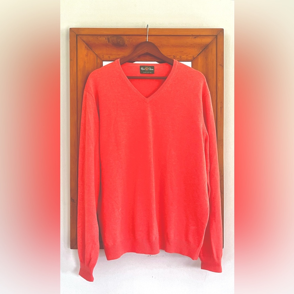 Cashmere/Luxury Cotton Men’s V-Neck Sweater